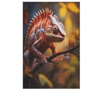 Camaleón Puzzles De 1000 Piezas, Puzzle para Adultos de Madera, Juego De Habilidad Toda La Familia, 78×53cm