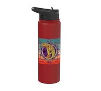 Camaleón Tribal Reptil Lagarto Cuidador Del Zoológico Stainless Steel Insulated Water Bottle