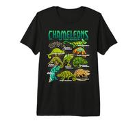 Camaleones del Mundo Educativo Reptil Lagarto Amante Camiseta Premium