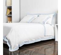 Camalisa White/Blue Funda de Almohada Oxford 50x70 cm