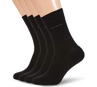 Camano 3652000 Calcetines, Negro (Black 0005), 39/42 (Pack de 4) para Hombre