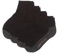 Camano 5932 Sport Quarter 4 Paar Calcetines de Deporte, Schwarz (Black 05), 43/46 (43/46) (Pack de 4) para Hombre