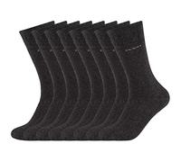 Camano 8 pares de calcetines Ca-Soft de algodón 3642 sin impresión de goma, antracita, M