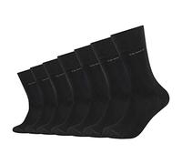 Camano Calcetines unisex CA-Soft regulares, pack de 7 unidades, calcetines de salud sin goma, 35-38, 39-42, 43-46, negro, gris, azul, Negro (9999), 35-38