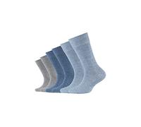Camano Pack de 6 calcetines para niña, Azul (Jeans Mix 0024), 35-38