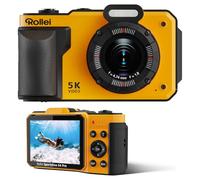 Cámara Acuática, Rollei Sportsline 64 Pro Cámara Digital a Prueba de Agua 5K 64MP Camara Acuatica Sumergible IP68 8M con Sony 21MP Sensor 18X Zoom Digital Camara Fotos Acuatica para Snorkel Natación