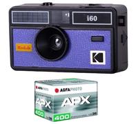 Cámara Analógica Agfaphoto i60 35mm Reutilizable Objetivo 31mm F/10 Flash Azul