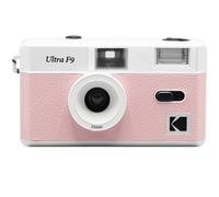 KODAK Ultra F9 - Cámara Analógica Reutilizable 35mm, Objetivo Fijo 31mm F/9, Flash Integrado, Carga Fácil, Rebobinado Manual, Ideal para Interiores - Rosa