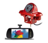 Cámara Aparcamiento Trasera para Trafic para Vivaro Y para Primastar 2001-2014 Cámara Visión Trasera con Tercera Luz Freno Marcha Atrás(Camera-Monitor)