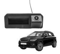 Cámara Asistencia Aparcamiento Cámara De Visión Trasera para Seat para Arona 2017 2018 2019 CCD HD AHD Manija Maletero, Monitor Estacionamiento Inverso con Ojo(D170 AHD 720P)