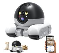 Cámara Blinky Bot, Blinky Bot Pro, El Pequeño Robot Amigo, Robot Blinkybot Con Vista De 360°, Robot Inteligente Con Ruedas Y Doble Lente, Seguridad Móvil for Interiores Con Wi-Fi HD De 1080p
