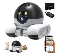 Cámara Blinky Bot, Blinky Bot Pro, El Pequeño Robot Amigo, Robot Blinkybot Con Vista De 360°, Robot Inteligente Con Ruedas Y Doble Lente, Seguridad Móvil for Interiores Con Wi-Fi HD De 1080p