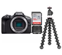 Canon EOS R100 + RF-S 18-45mm F4.5-6.3 IS STM Kit MILC 24,1 MP CMOS 6000 x 4000 Pixeles Negro
