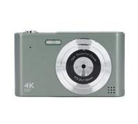 Cámara CCD Compacta 48MP Interfaz de 1/4 de Pulgada Zoom 16X Lente Macro Antivibración Cámara Digital 4K AF Enfoque Automático con Linterna LED para Fotografía (Green)