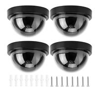 Cámara CCTV con luz LED intermitente, sistemas de seguridad falsos para montaje en pared y techo, dispositivo de simulación de protección para el hogar, cámara simulada