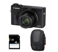 Cámara Compacta Canon PowerShot G7X Mark III 20,1MP Zoom 4x WiFi Bluetooth Tarjeta 8GB Funda