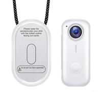 Cámara compacta de acción magnética 2K con grabación en bucle, cámara corporal, batería de 650 mAh, soporte de tarjeta TF de 128 GB, para paseos de mascotas, viajes y trabajo (blanco)