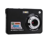 Cámara Compacta Digital Portátil 4K de 48 MP, Zoom 8X, 20 Filtros, Función Antivibración con Pantalla de 2,7 Pulgadas, Ideal para Niños y Estudiantes Optimizado (Black)