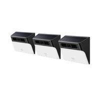 Cámara con Luz Solar de Pared S120 (3 Packs) Negro