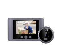 Cámara con Timbre, Mirilla Digital intelinte con cámara, visión Nocturna, detección de Movimiento, batería de Litio integrada, Timbre electrónico de 2,8 Pulgadas,Sistema de Seguridad para el hogar(A)