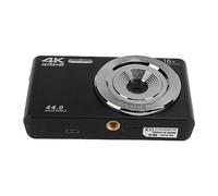 Cámara con Zoom Digital con Zoom Potente de 16x, Cámara de Vlogging Compacta Full HD 4K 44MP, Cámara Digital Mini Vintage de Pantalla Grande de 2,8 Pulgadas para Principiantes en (Negro)