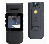 Cámara corporal 1080P, cámara deportiva HD para montaje en pecho, cámara de acción corporal para motociclistas, ciclismo, cámara corporal y tareas de grabación de aplicación de la ley