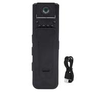 Cámara Corporal, 1080P HD cámara de vídeo de Bolsillo, 180 ° Lente giratoria, Impermeable Wearable cámara de acción con visión Nocturna para el Aire Libre, Soporte 64GB Tarjeta SD