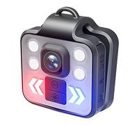 Cámara Corporal 1080P Mini Cámara Deportiva Al Aire Libre, 1080P Cámara Desgastada por el Cuerpo Grabadora de Video Portátil, 3 Modos LED Linterna Faro, IP65 a Prueba de Agua, (Negro)