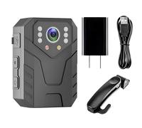 Cámara corporal 4K con 128G, Wifi, batería de 18H, impermeable, grabadora de leyes portátil, 3.1 x 2.1 x 1.2 pulgadas