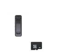Cámara Corporal, Cámara corporal Mini Digital Hd Cámara Micro Cam Night Vision Motion Snapshot Flashlight Loop Grabación Videocámara Video Cam(With 128GB TF)