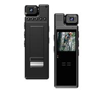 Cámara corporal cámaras corporales cámaras corporales con grabación de video cámara corporal 1080P cámara de cuerpo pequeño 4K UHD Mini cámara corporal con grabación de audio y video Lente de 180°