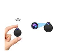 Cámara Corporal, HD 1080p Mini IP Cámara WiFi WiFi Inalámbrico Niñera Cam Night Vision Grabador de video Soporte Control remoto HID Den Kamera(Only mini camera)
