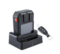 Cámara corporal portátil WA7-D Mini cámara desgastada por el cuerpo 32G/64G cámara portátil grabadora de vídeo DVR Control remoto cámara de policía con base de carga Protección personal, personal de p