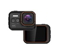 Cámara de acción 4K, cámara deportiva impermeable de 16 MP, cámara de casco de motocicleta 1080P 60FPS, cámara subacuática IP68 con lente gran angular de 170°, control de aplicación, lapso de tiempo y