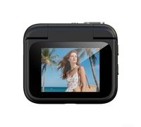 Cámara de acción 4K con pantalla abatible, estabilización de imagen HD para vlogging y ciclismo, compatible con montaje en el pecho, grabadora POV en primera persona para paracaidismo y deportes