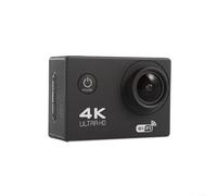 Cámara de acción 4K Ultra HD 1080p 30fps 20 pulgadas pantalla LCD 140D gran angular impermeable 30M Control remoto compacto para buceo, natación, deportes al aire libre, negro