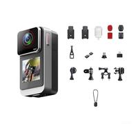 Cámara de acción 4K Ultra HD | Grabadora POV portátil impermeable | Pantalla IPS de 1.3 pulgadas | Para deportes, viajes, aventuras de mascotas | Memoria extendida de 256 GB