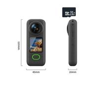 Cámara de acción 4K WiFi, Pantalla Control táctil 1,4 Pulgadas, cámara Deportiva, Lente ángulo 150 °, antivibración, IPX6, Resistente al Agua for Deportes Aire Libre(Add 32GB)