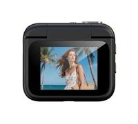 Cámara de acción 4K Y360 diseñada para grabación inmersiva en perspectiva en primera persona con ajuste de pantalla abatible y gran angular (negro 32G)