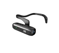 Cámara de acción 5K cámara montada en la Cabeza vídeo portátil videocámara Web 30MP IPX5 Impermeable for grabación Vlog(Only Camera)