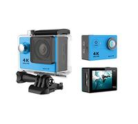 Cámara de acción Cámara de acción 4K WiFi 2.0 pulgadas Mini 12MP al aire libre Go impermeable Pro 170D casco de bicicleta grabación de vídeo 4K Sport Cam DV Time Lapse (Color: Azul Tamaño: pequeño)
