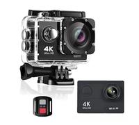 Cámara de acción Cámara subacuática Ultra HD H9R WiFi 12MP 2 pulgadas LCD 30M impermeable 170D Control remoto casco bicicleta cámara de vídeo cámara deportiva al aire libre ( Color : Rot , Size : H9R