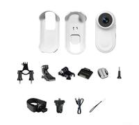 Cámara de acción compacta con video 1080P y batería de larga duración, ideal para mascotas y imágenes de viaje (blanco)