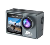 Cámara de acción con tarjeta de 64 GB, equipo de aventura impermeable para deportes al aire libre y grabación de viajes
