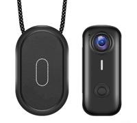 Cámara de acción, D100 con bolsillo magnético para el pulgar para mini cámara deportiva, grabadora de video de mano, cámara de ciclismo para deportes al aire libre (negro)