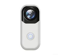 Cámara de acción deportiva 4K, estabilización giroscópica, impermeable IP68, lente gran angular de 142°, control remoto con aplicación WiFi para ciclismo, escalada y buceo (blanco 01)