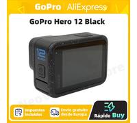 Cámara de Acción GoPro HERO12, videocámara deportiva con casco, color negro, hypersmoot6.0, 5,3 k60 fps, vídeo de 27MP, Go Pro 12