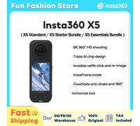 Cámara de acción Insta360 X5/Combo 2025 nuevas lentes reemplazables 8K 30fps Triple Chip AI luz baja Superior 185 minutos Run Life nuevo X5 Essentials Combo