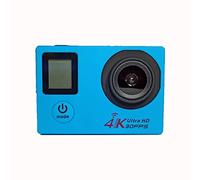 Cámara de Acción, Pantalla Dual 4K con Control Remoto. WiFi Cámara Deportiva al Aire Libre Dv Buceo aéreo HD Cámara Impermeable(Blauw)