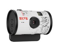 Cámara de acción para el pulgar 1080P, pantalla IPS de 1.45 pulgadas, mini cámara digital portátil con llavero colgante, mini grabadora de video para viajes, ciclismo, motocicleta, bloggers (blanco 2)